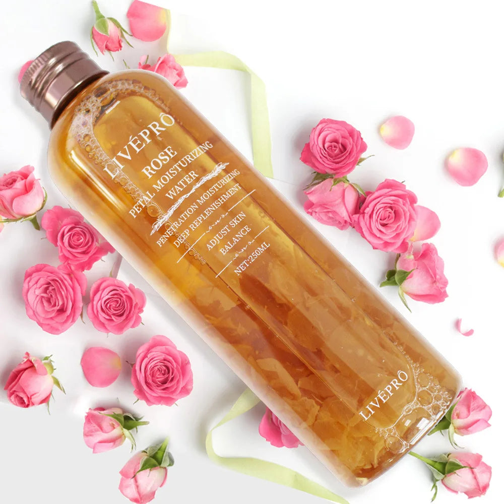 LIVEPRO Rose Petal Toner — rose petal water — back of bottle ingredients
