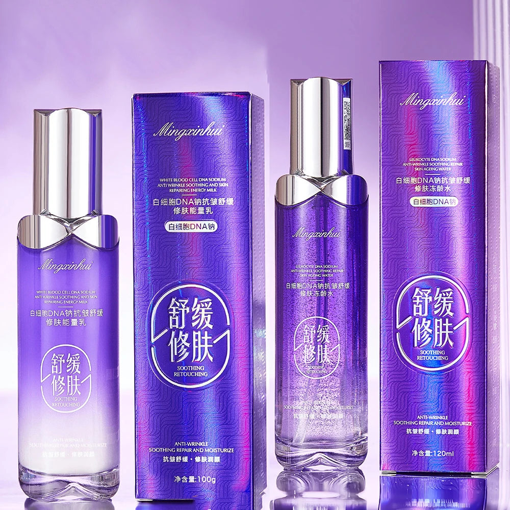 Caviar Collagen Anti Wrinkle Face Lotion Tightening Lifting Face Care Toner Moisturizing Oil Control Beauty korean skin care Set