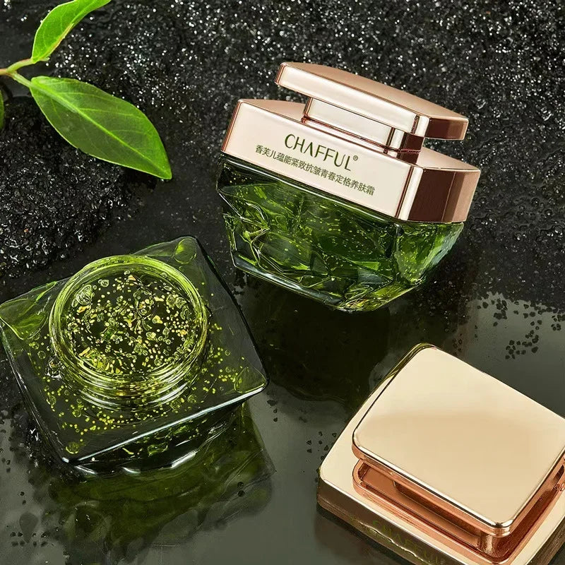Plant caviar collagen firming face cream in a jar
