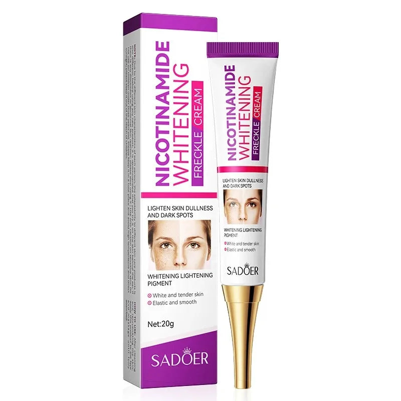 Brightening face cream for dark spots and freckles