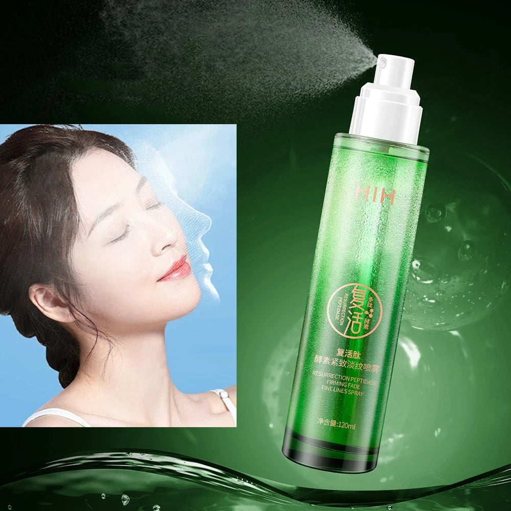 SkinSwaag Beauty — HIH Peptide Facial Spray — Fine mist spray application on face