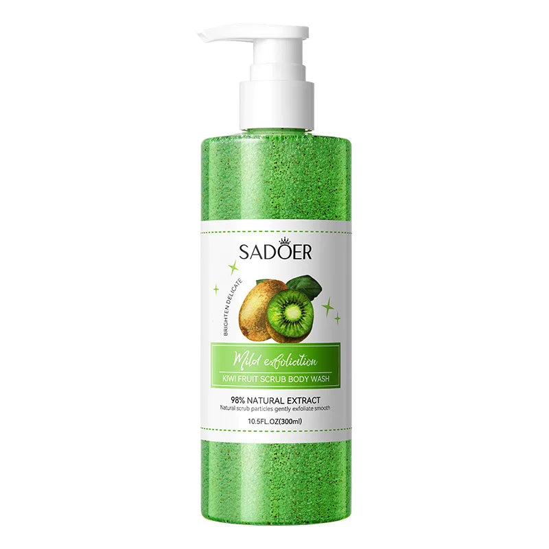 SADOER Peach Fruit Body Scrub Shower Gel