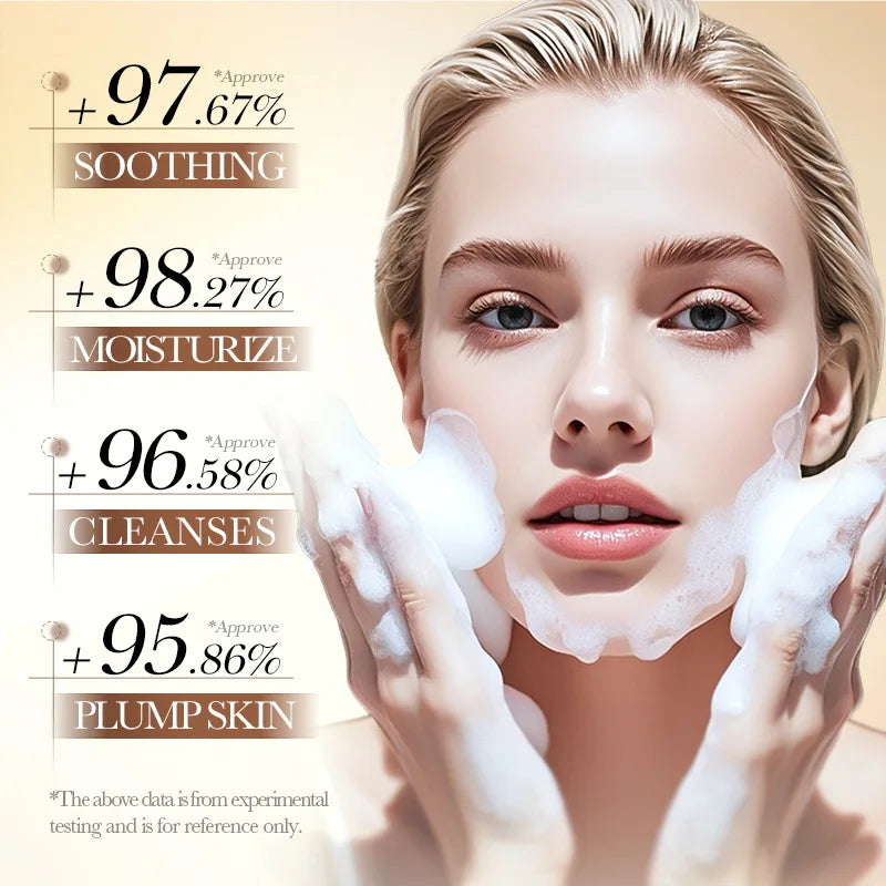 Gold propolis face wash bottle for deep cleansing and firming skin