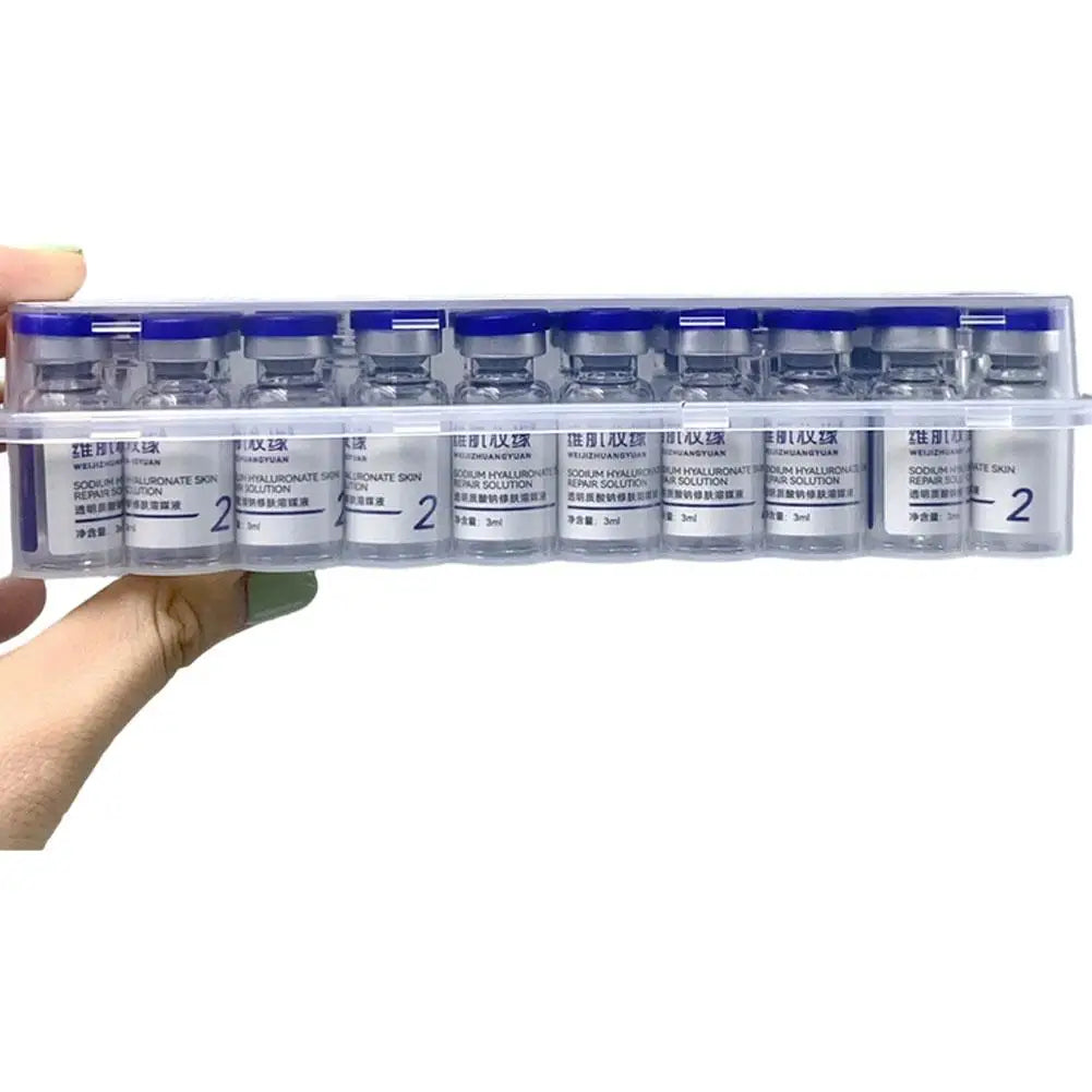 Blue copper peptide freeze-dried powder serum set for firming, brightening, and deep hydration