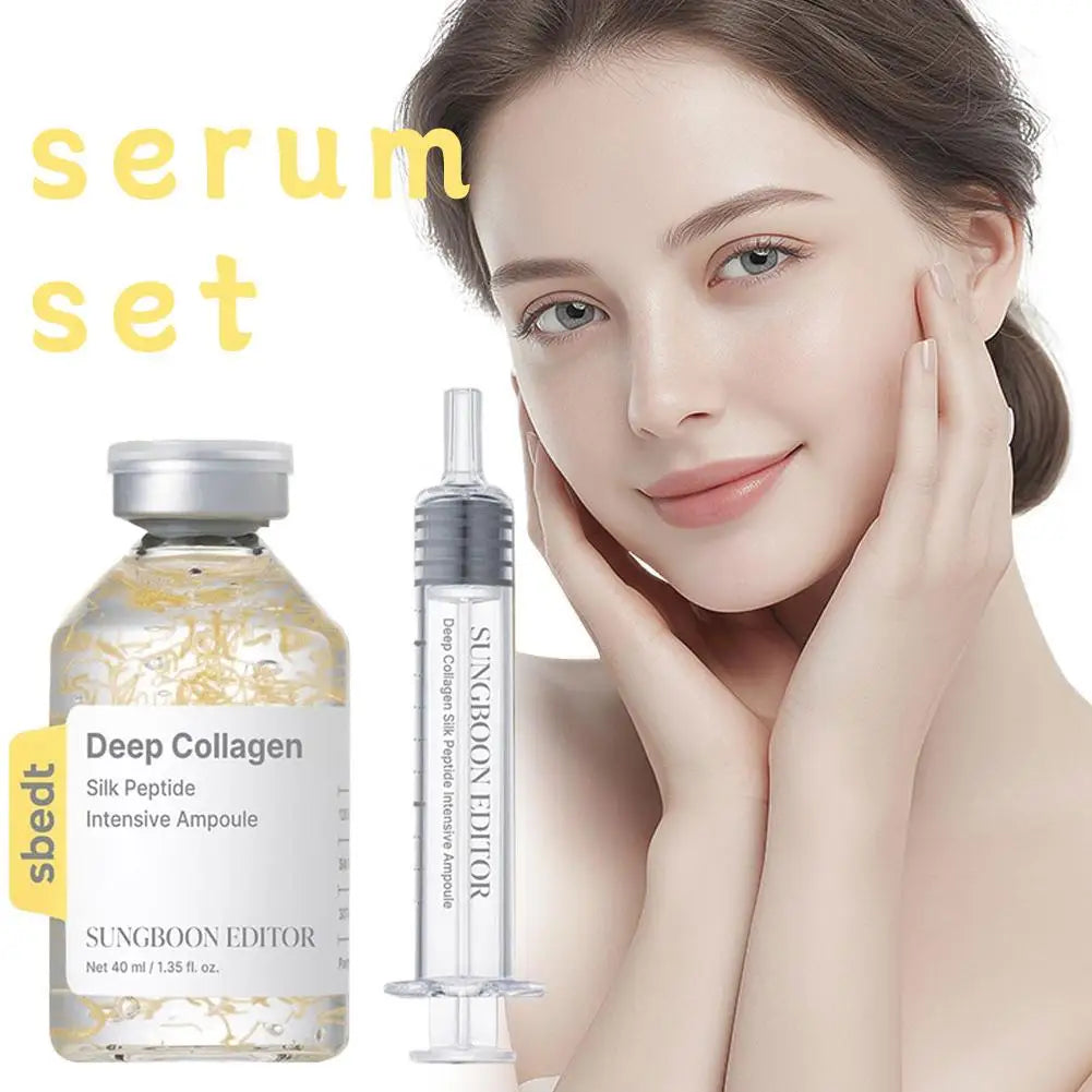 Deep collagen peptide ampoule serum bottle for firming face care