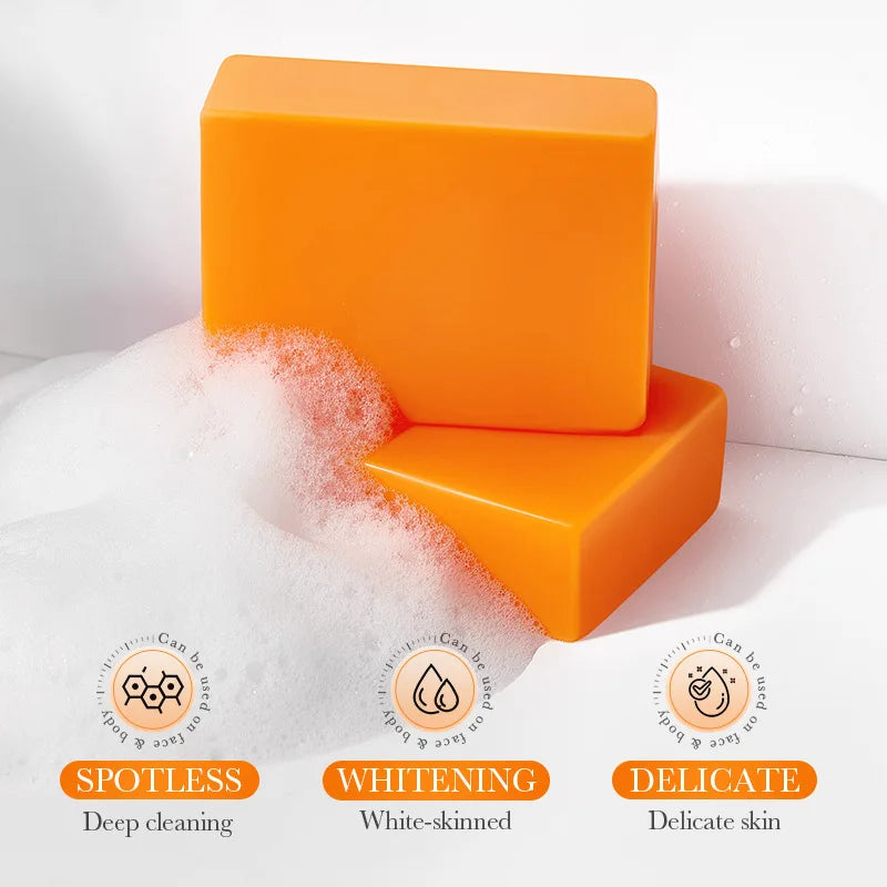 Handmade kojic acid cleansing soap bar for oily skin with oil-control formula