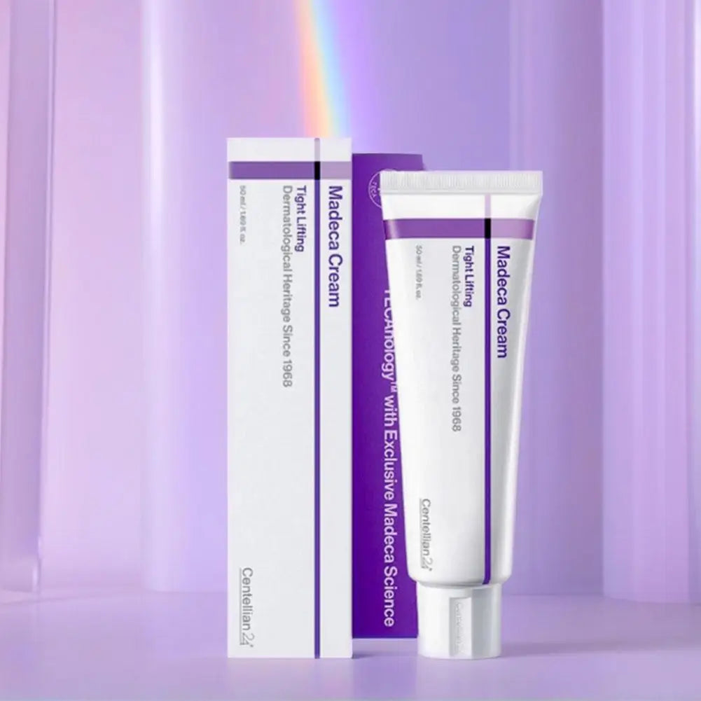 Jar of tightening lifting face cream with polypeptide complex to improve facial elasticity