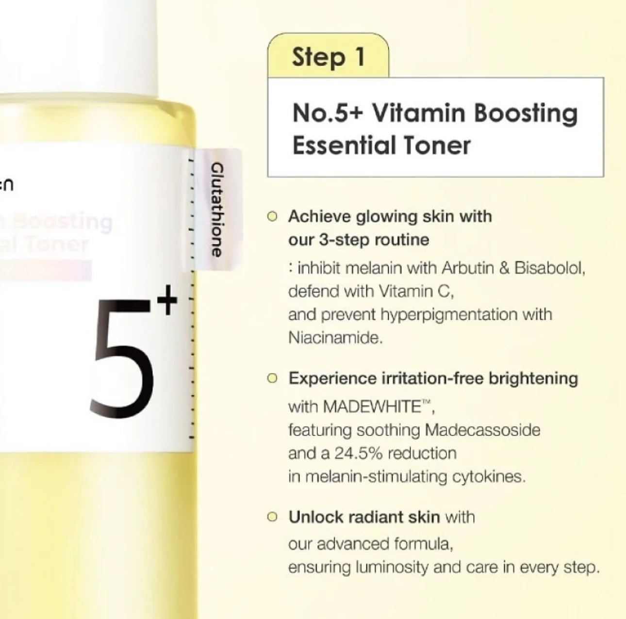 NUMBUZIN No.3+ Super Glowing Niacinamide Serum Toner — Niacinamide — Niacinamide key ingredient illustration