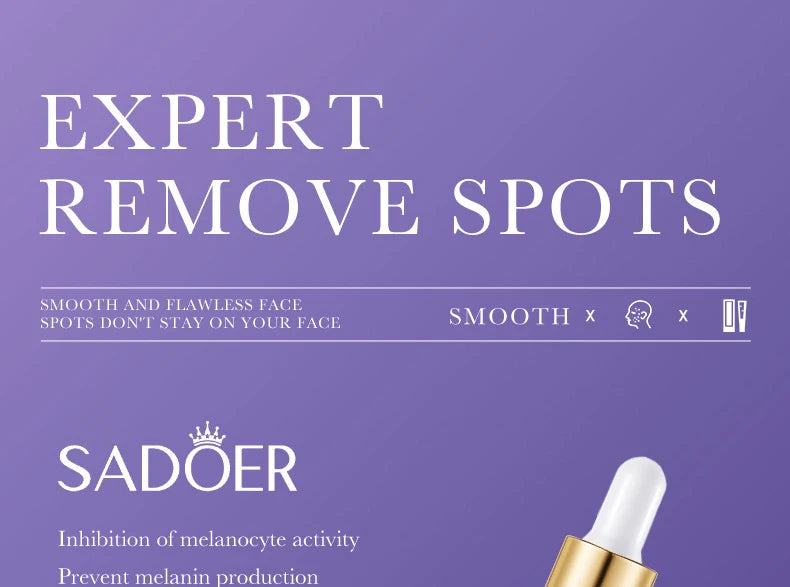 Nicotinamide dark spot correcting essence set with serum dropper bottles