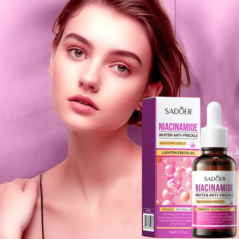Skincare essence bottle for brightening skin and reducing the appearance of freckles