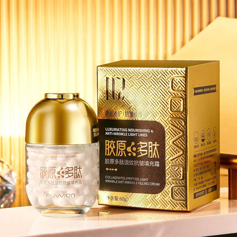 Protein Peptide Elastic Firming Collagen Cream Moisturizing Reduce Fine Lines Brightening Skin Beauty Face Cream Korea Skincare