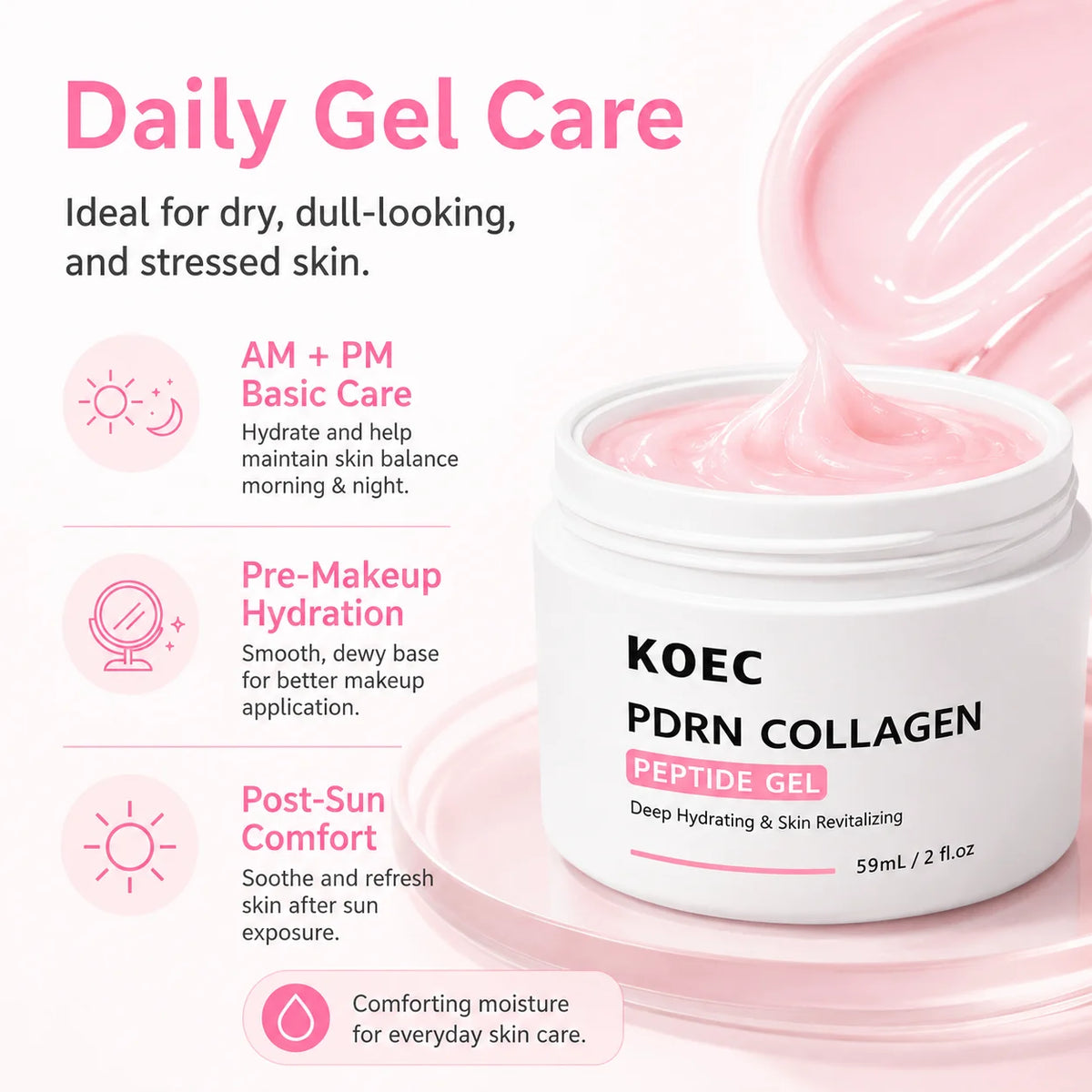 KOEC PDRN Collagen Peptide Gel — 59 ml — product gallery image 3