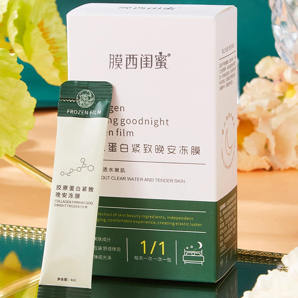 20Pcs Pro-Xylane Black Bandage Fruzen Mask Nourishing Moisturizing No Wash Sleeping Facial Mask Improve Dry Roug Beauty Masks