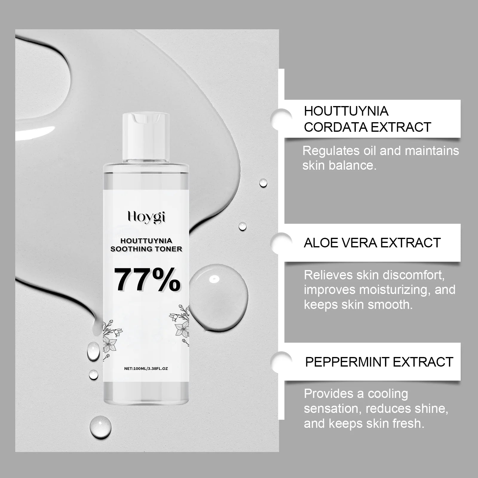 HOYGI — Houttuynia HA Radiance Toner — Product ingredient houttuynia extract visual