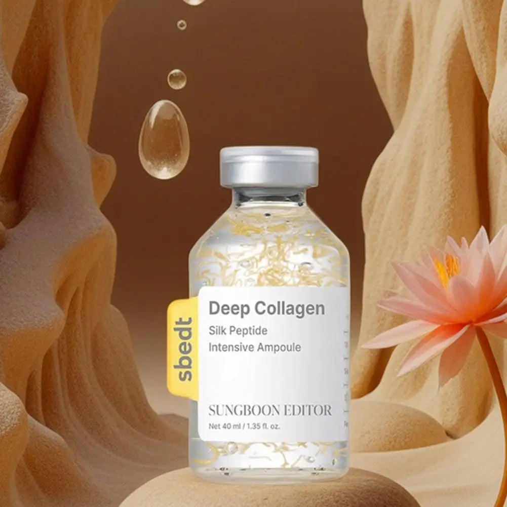 Collagen peptide ampoule serum bottle for face lifting and firming skincare