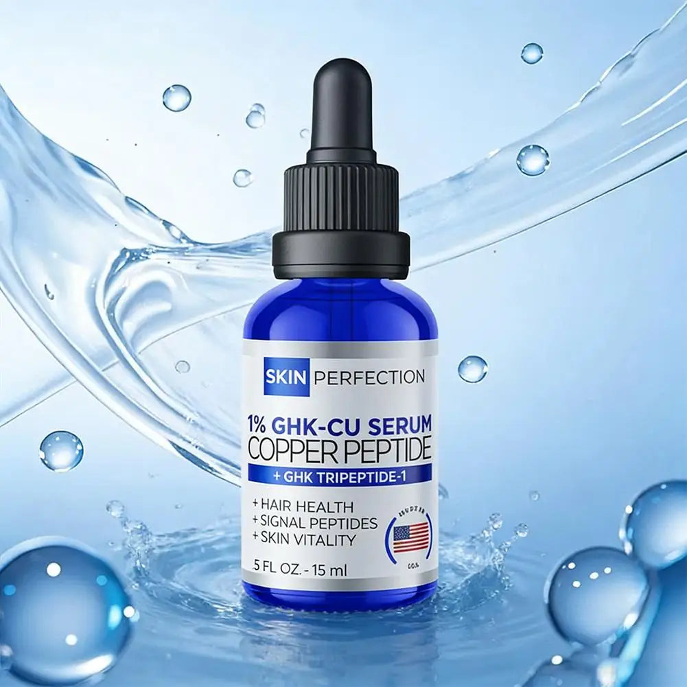 BARUBUT GHK-CU Copper Peptide Face & Hair Serum — GHK-CU copper peptide — amber bottle front view