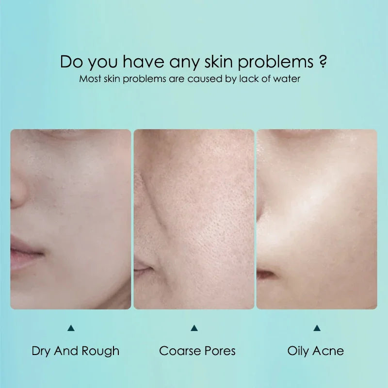 Hyaluronic acid pore shrinking sheet mask for facial skincare