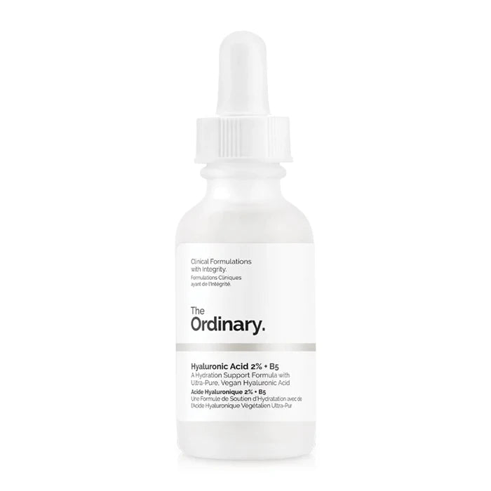 THE ORDINARY Hyaluronic Acid B5 Ceramide Serum — Hyaluronic Acid & Ceramide — Complete product set and benefits infographic