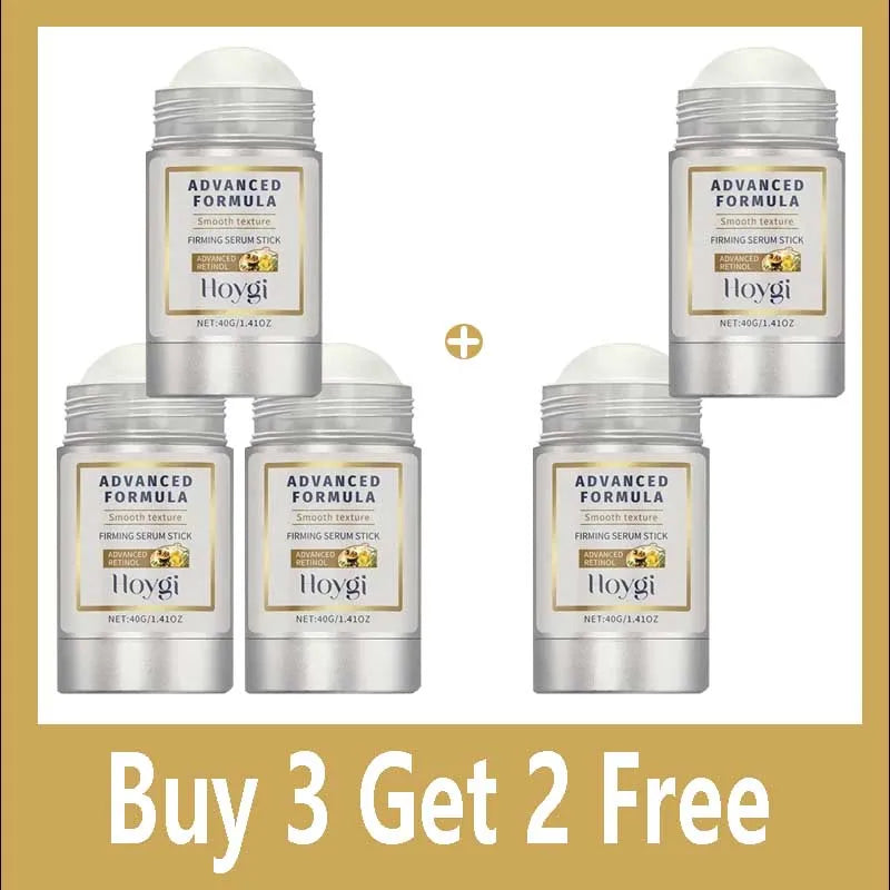 Skincare stick with retinol and hyaluronic acid for pore tightening and lifting.