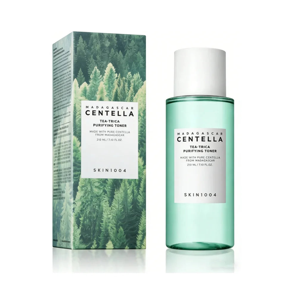SKIN 1004 Centella Tea-Trica Acne Serum Set — Centella & Tea-Trica — Serum bottle set in green and white packaging on white background