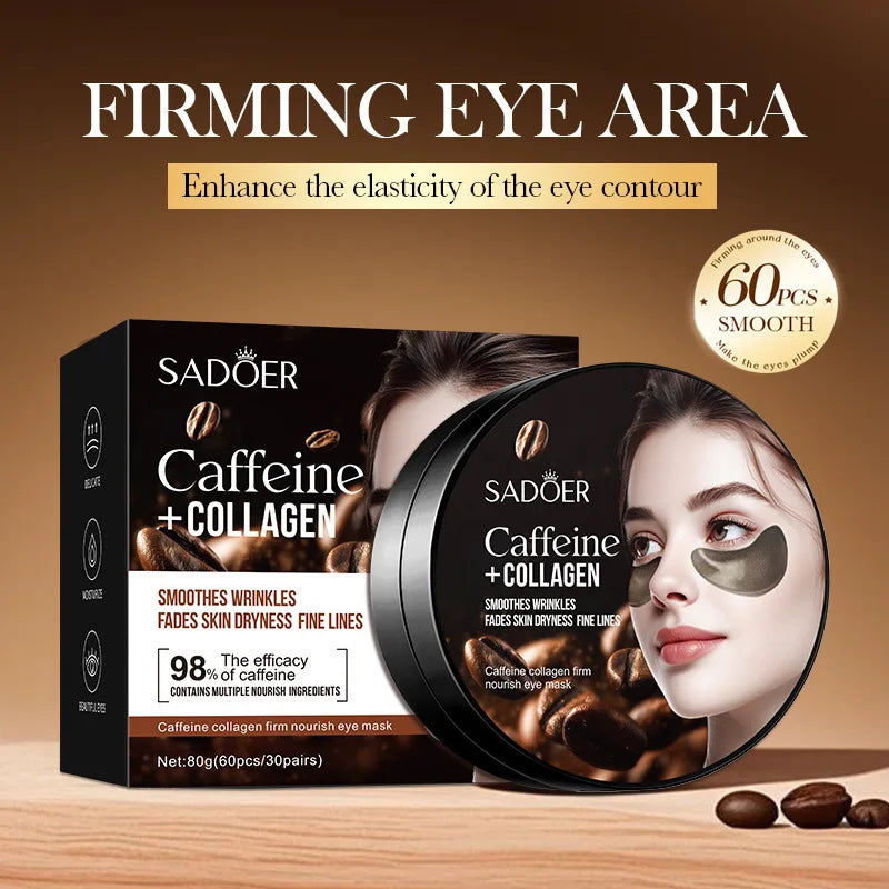 Clear crystal eye patches for under-eye treatment against dark circles and puffiness