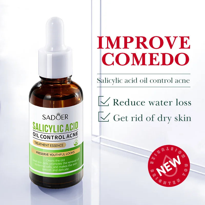 1/3pcs SADOER Fullerene Salicylic Acid Nicotinamide Serum Facial Moisturizing Anti-aging Facial Essence Beauty Skin Care