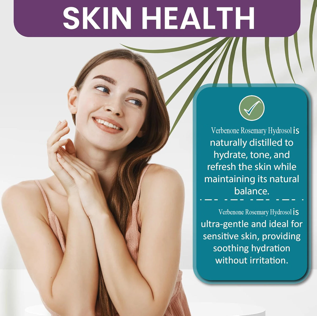 Face Care Water Nourishing Skin Improve Dullness Facial Toner Verbenone Rosemary Hydrosol Korean Skincare Products 500ml