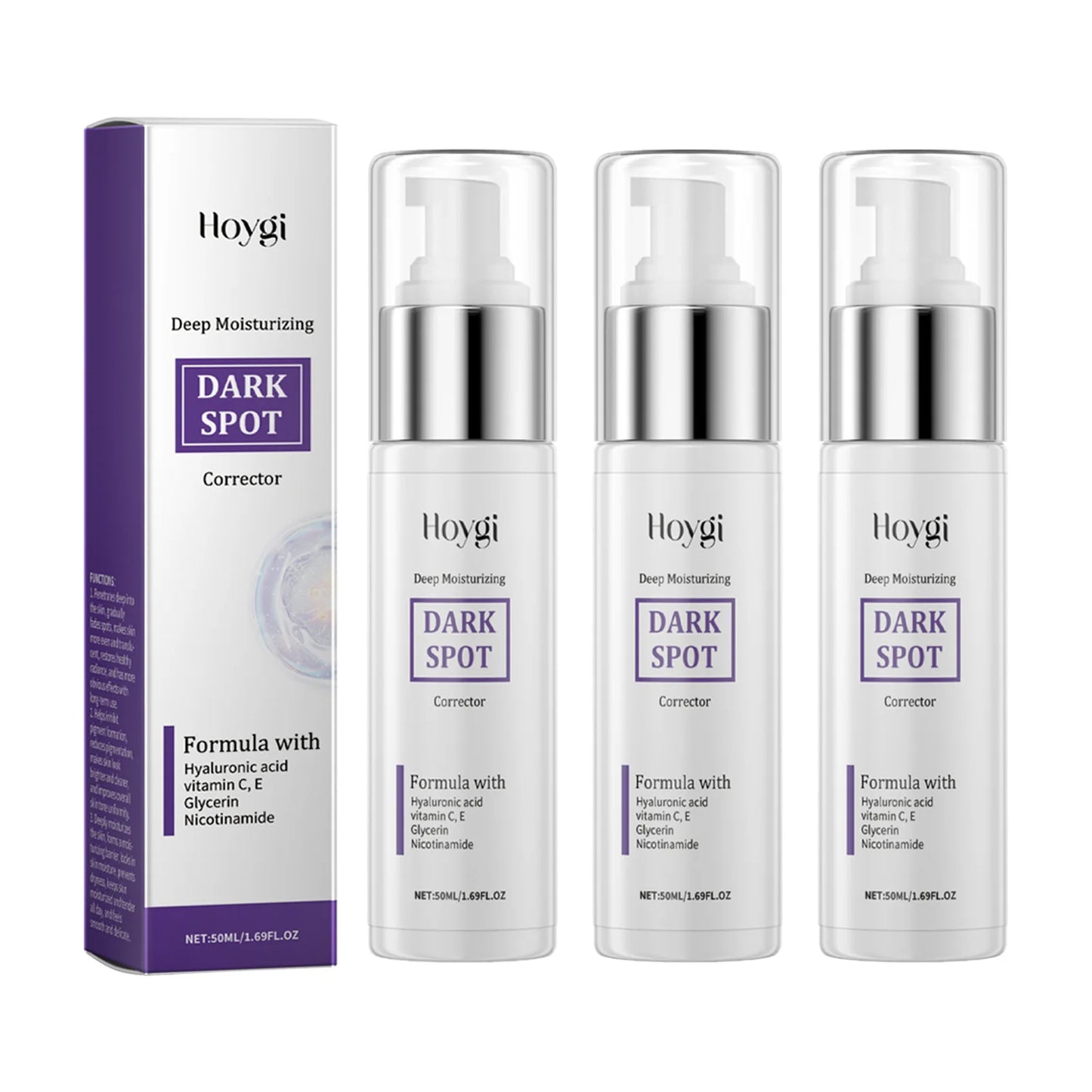 HOYGI — Fading Spot Nourishing Body Lotion — White and green pump bottle on white background