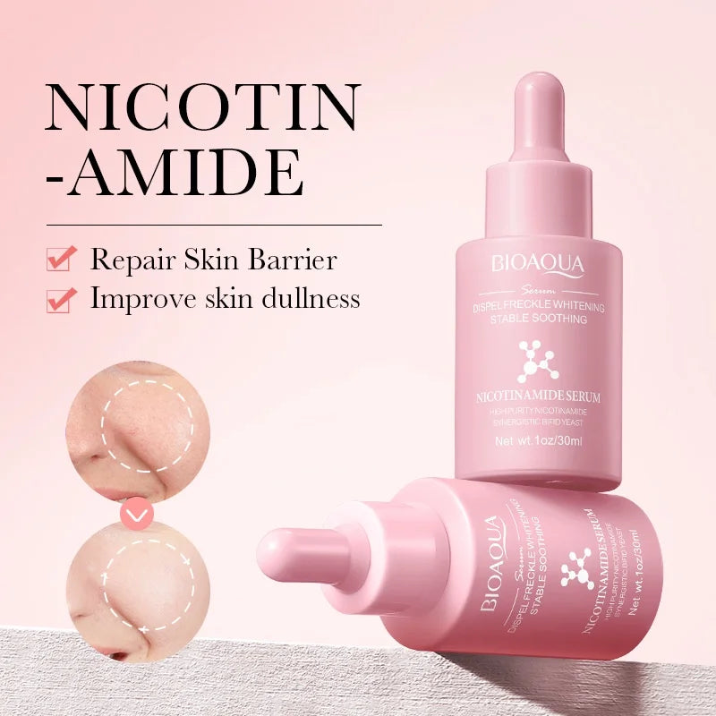 Niacinamide dark spot brightening serum drop bottle, 30ml