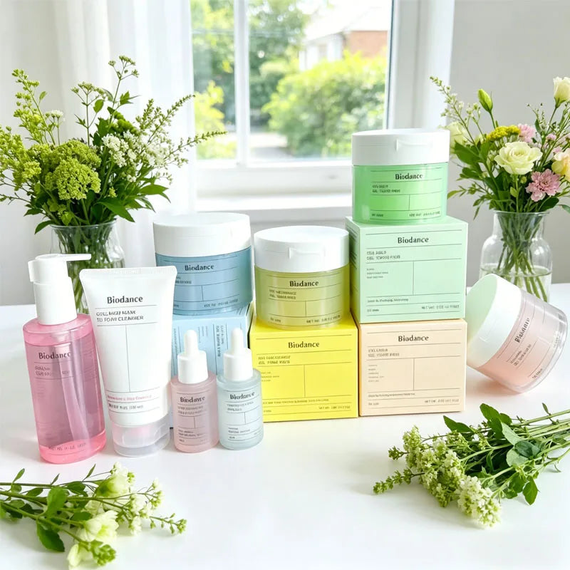 Facial mask gel jar with brightening and hydrating collagen formula for all skin types