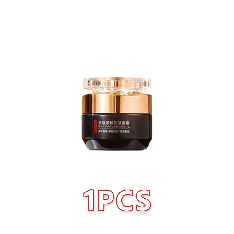 Anti-aging peptide cream jar for fine line repair and firming
