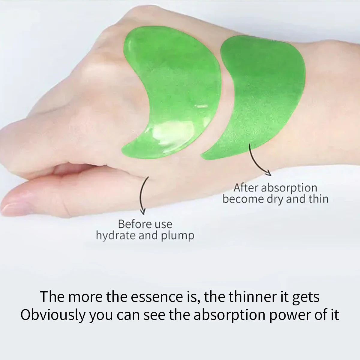 Aloe collagen firming eye mask gel patches reducing puffiness