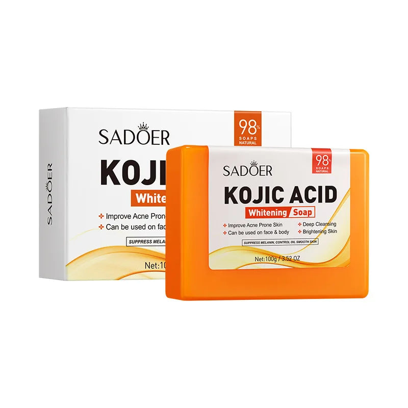 SADOER Kojic Acid Handmade Soap — Daily Cleansing Bar — product gallery image 3