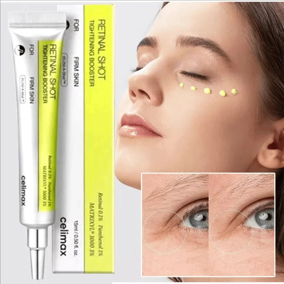 Celimax Vita A Retinal Eye Cream — retinal + vitamin A — ingredient list on packaging on white background