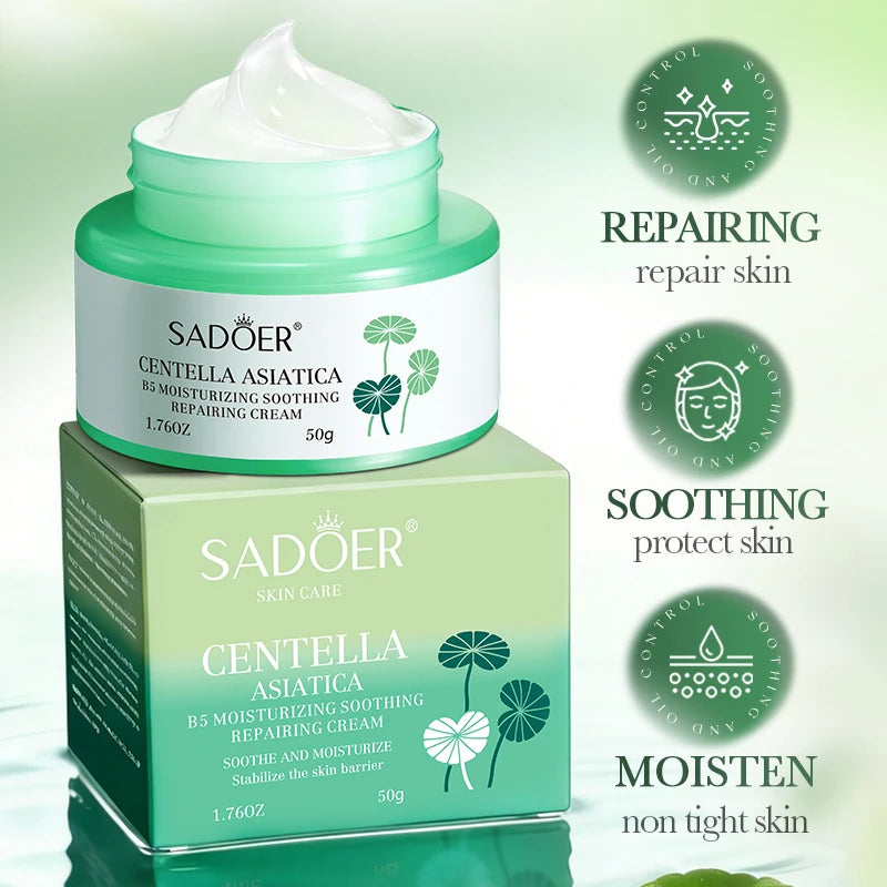 Centella Asiatica B5 barrier repair soothing cream in a jar