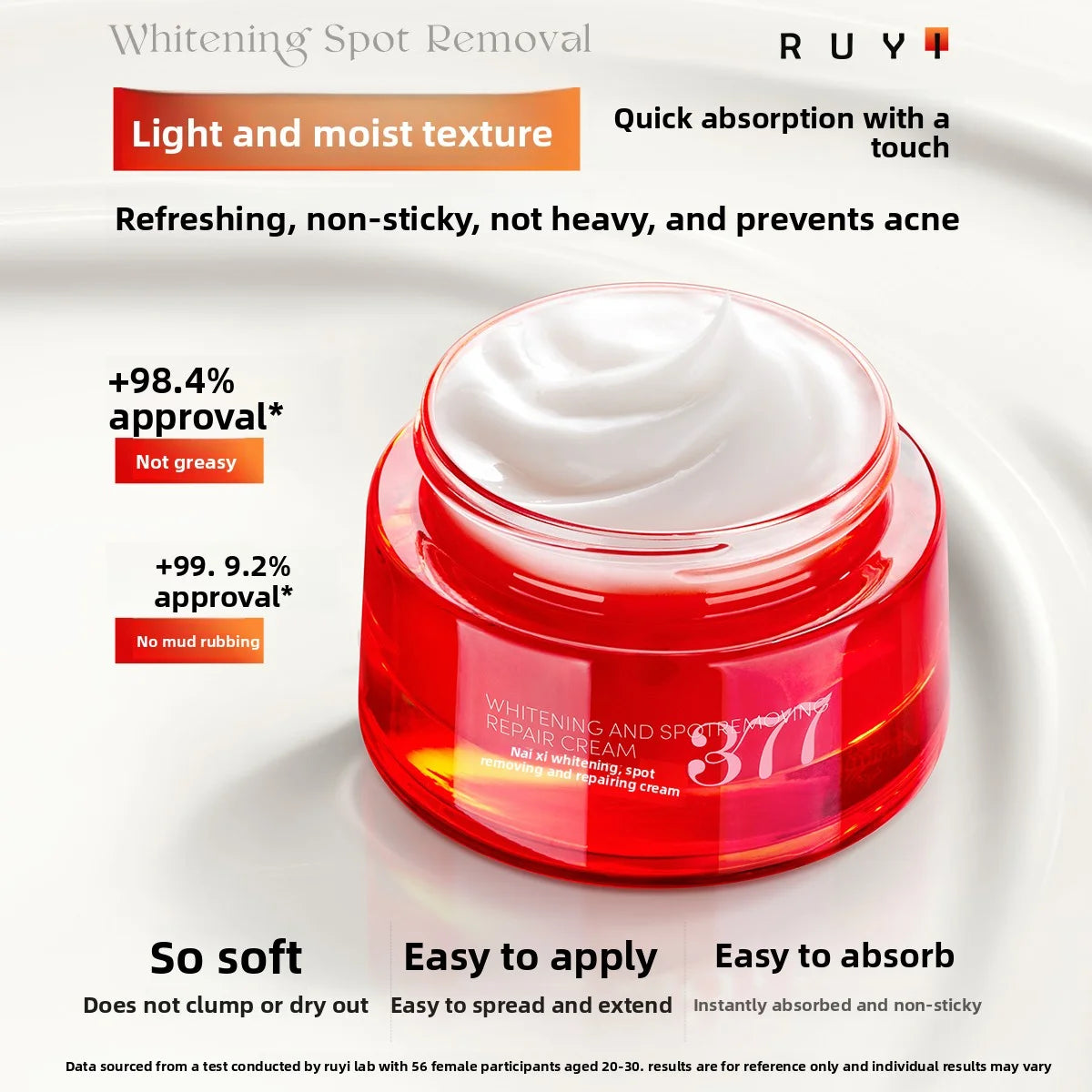 RUYI 377+577 Whitening Spot Fading Repair Cream Deep Moisturizing Freckle Fade Brightening Hydrating Face Cream