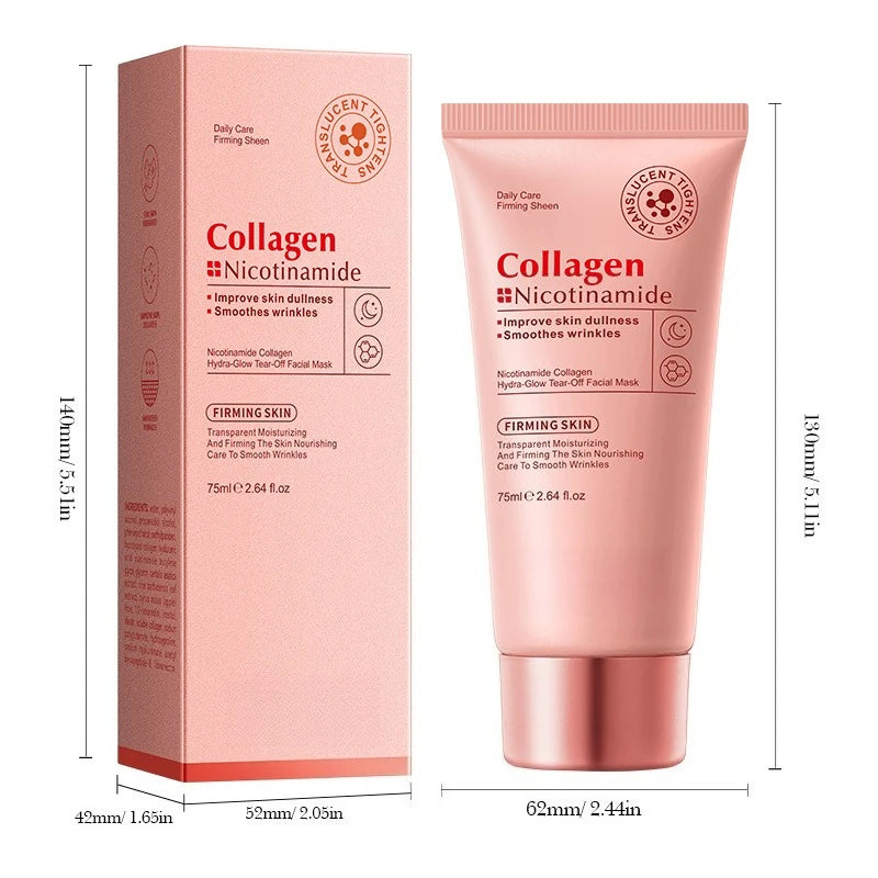 Peel-off face mask for anti-wrinkle, lifting, firming, hydrating, moisturizing and brightening facial skin care