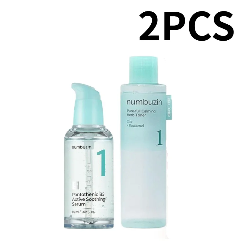 NUMBUZIN No.1 Pantothenic B5 & Cica Soothing Toner — Pantothenic B5 & Cica — Product benefits and active calming infographic