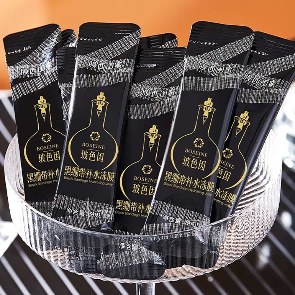 20Pcs Pro-Xylane Black Bandage Fruzen Mask Nourishing Moisturizing No Wash Sleeping Facial Mask Improve Dry Roug Beauty Masks