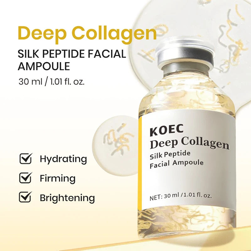 KOEC PDRN Silk Polypeptide Ampoule — PDRN + silk peptide — serum droplet texture