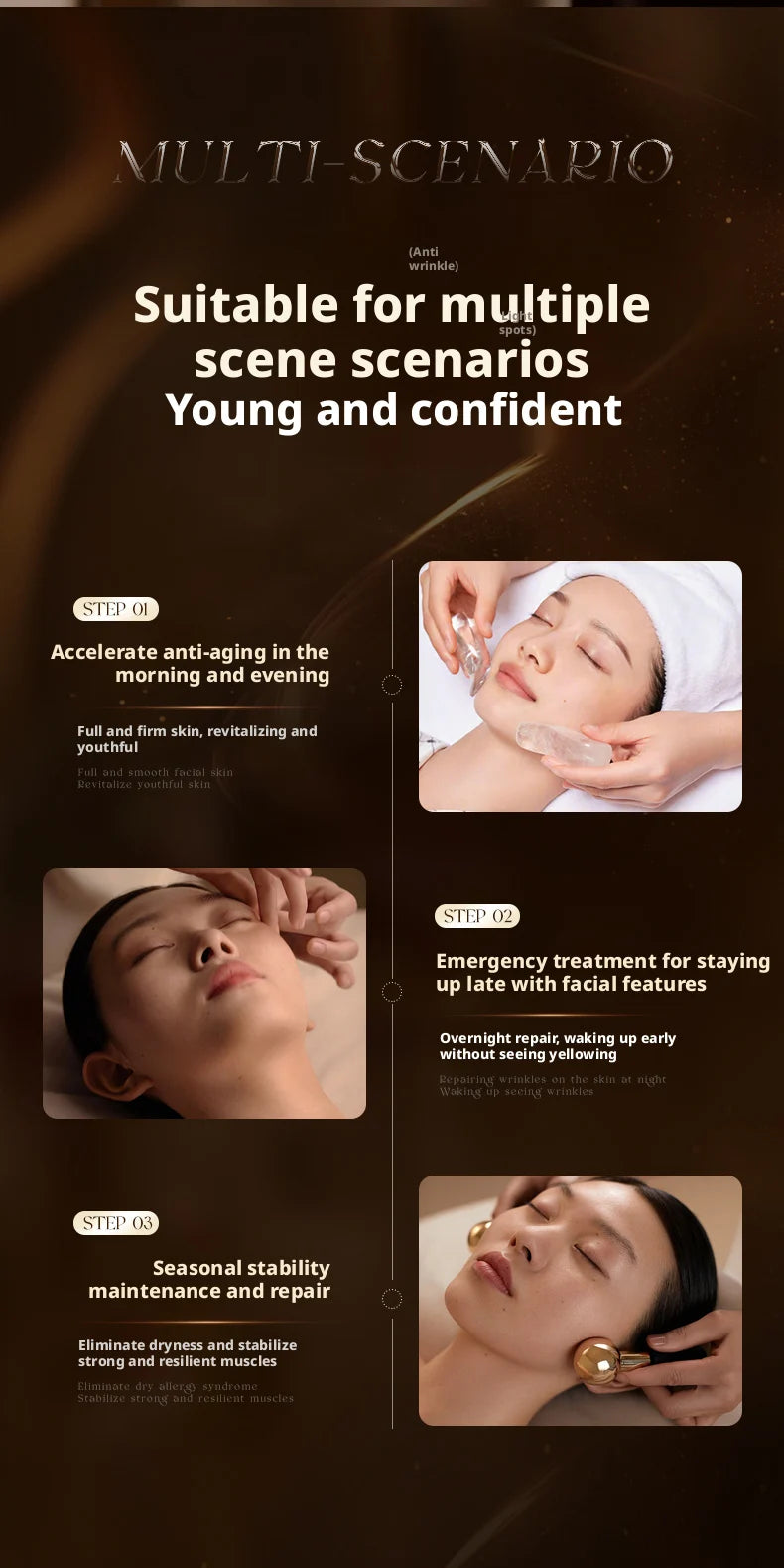 OHBT Black and White Loose Face Cream tightens, anti-wrinkle, reduces fine lines, removes yellowing, hydrates and moisturizes