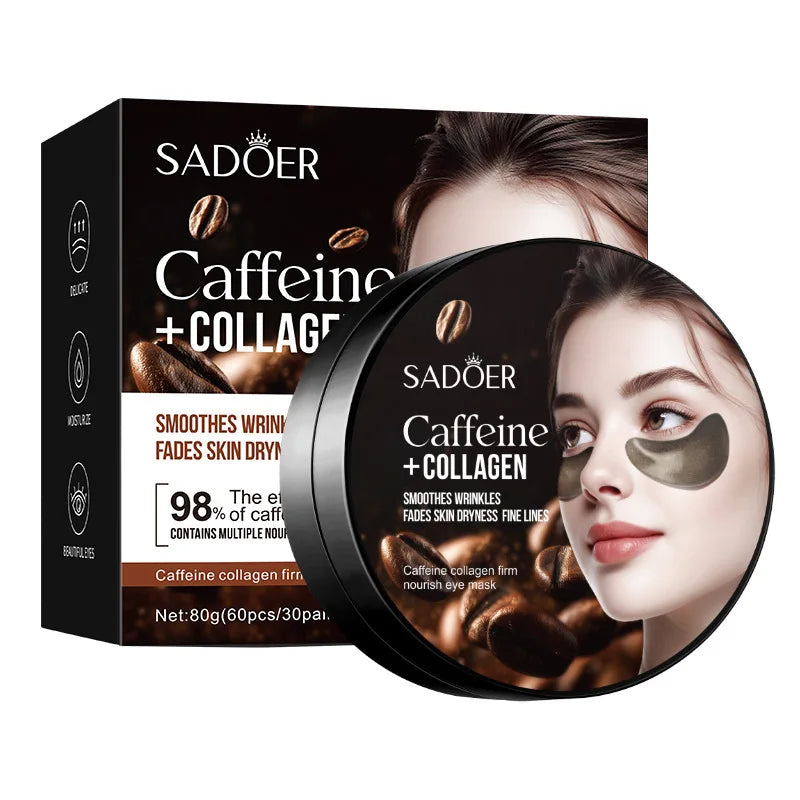 Collagen caffeine under-eye patches for dark circles