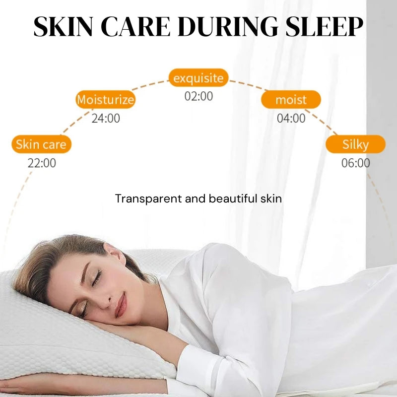 Jar of white rice extract overnight face mask with creamy texture
