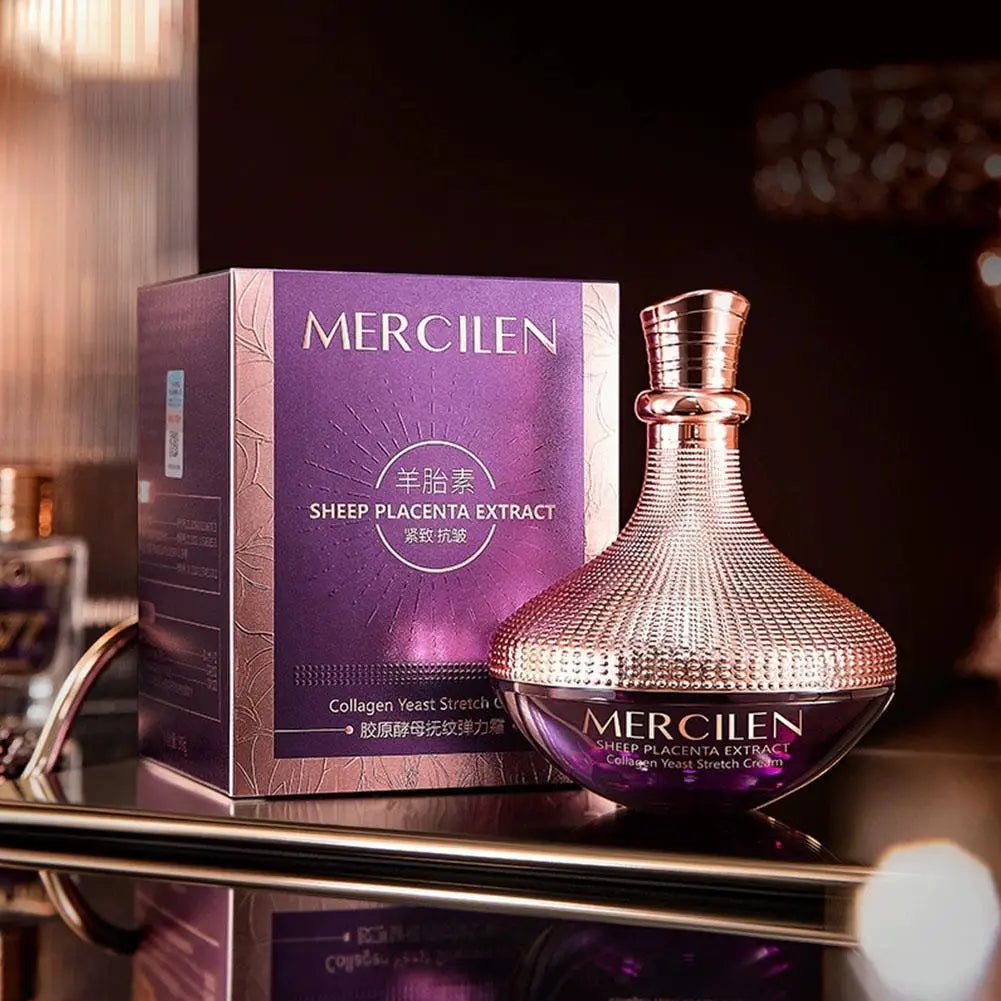 MERCILEN Sheep Placenta Collagen Nourishing Face Cream — Sheep Placenta & Collagen — Outer packaging box front panel
