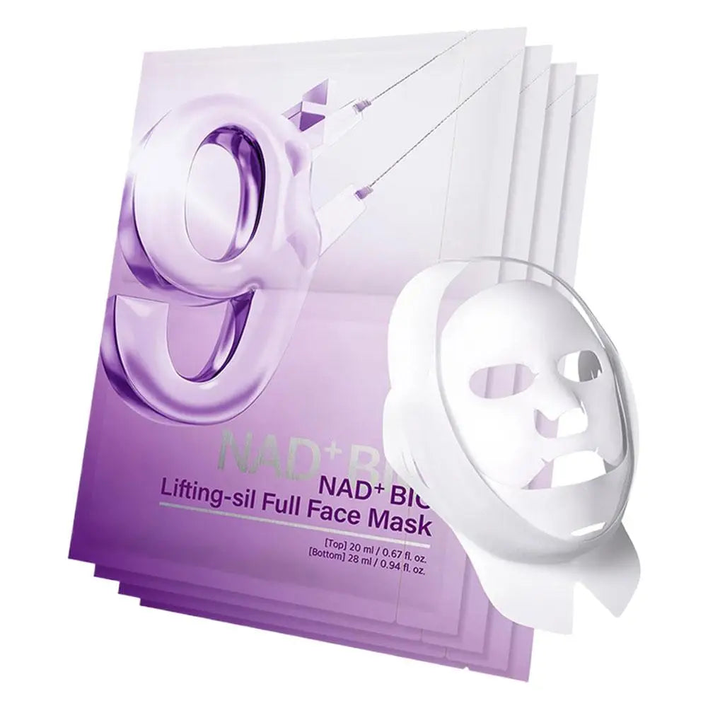 NUMBUZIN No.9 NAD+ BIO Lifting Mask Essence — NAD+ — Complete product and packaging set view