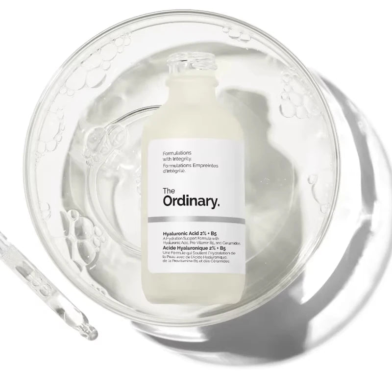 THE ORDINARY Hyaluronic Acid B5 Ceramide Serum — Hyaluronic Acid & Ceramide — Bottle front view with THE ORDINARY branding