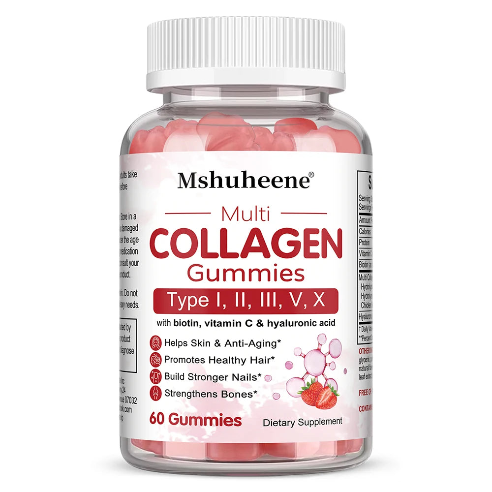 SkinSwaag Beauty ZENVITALIZE Collagen Complex Gummies — collagen + biotin + vitamin C — product on white background