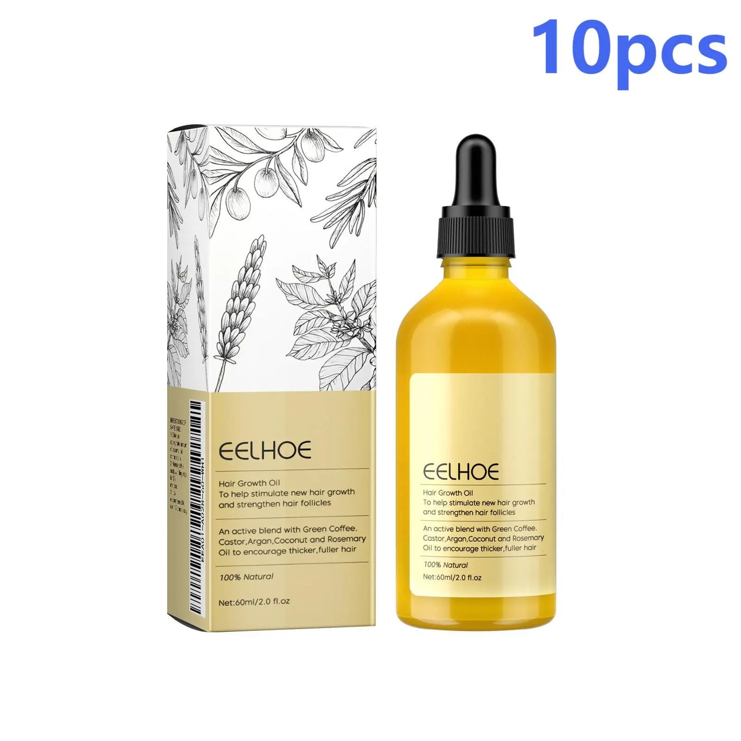 EELHOE — Rosemary Essential Oil — Hair strengthening effect demonstration