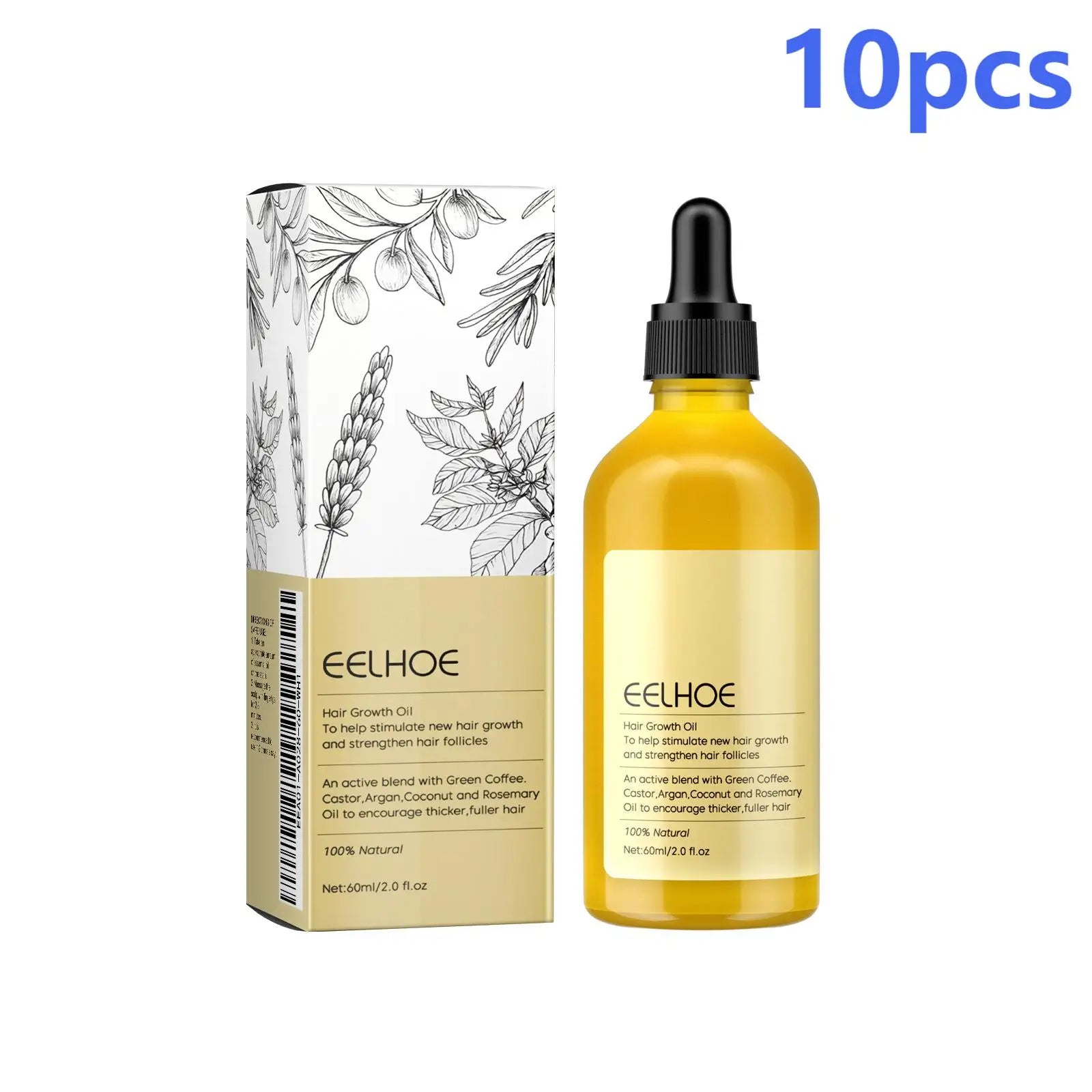 EELHOE — Rosemary Essential Oil — Hair strengthening effect demonstration