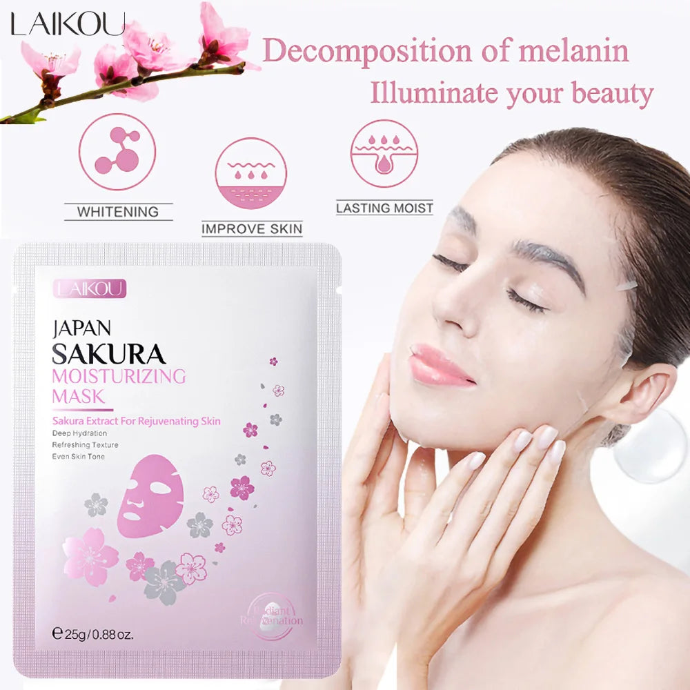 Sakura hydrating brightening facial sheet mask
